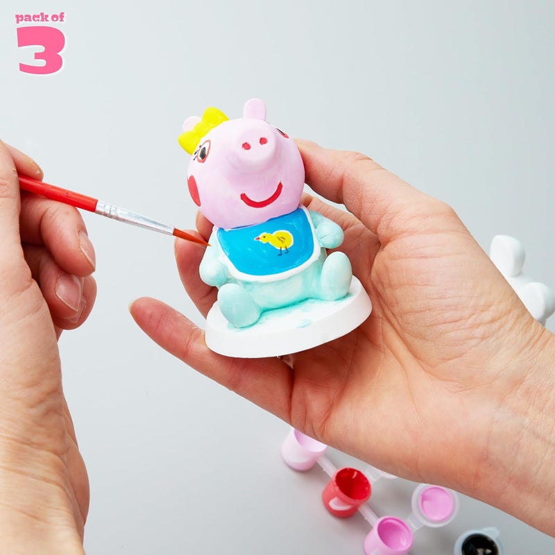 Get Trend Peppa Pig Paint Your Own Figurines Kit, Plaster Painting Set for Kids, Arts and Crafts for Girls, DIY Craft Kit, Gifts for Girls (Multi Peppa Pig) - Image 4